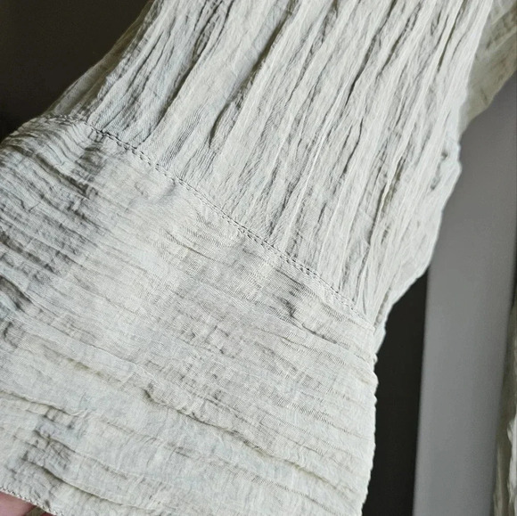 ❤️HOST PICK❤️ H&M Crinkled Relaxed Dress Mama Maternity 3/4 Sleeve Green… - Picture 4 of 5